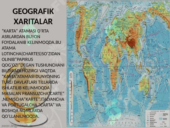 Umumgeografik va mavzuli kartalar 2