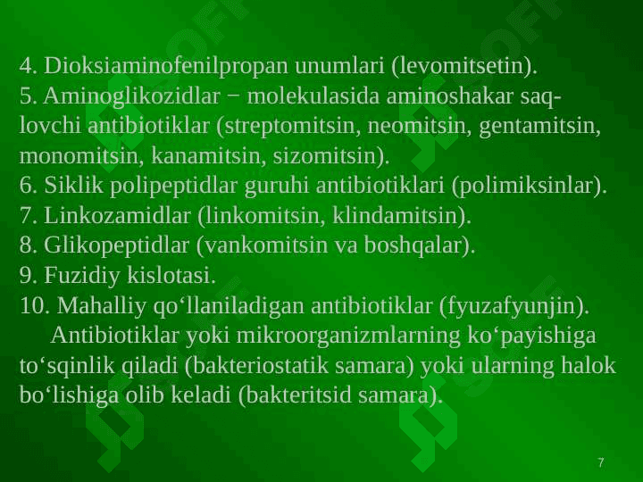 Antibacterial ppt 7