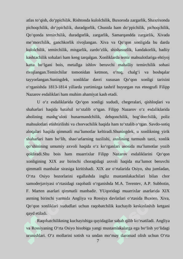XVIII - XIX asrlarda rus tarixshunosligi 7
