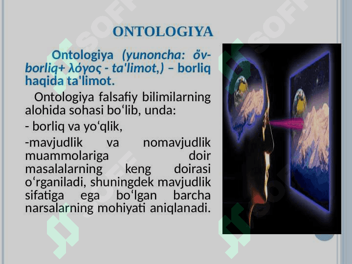 Borliq falsafasi (Ontologiya) 3