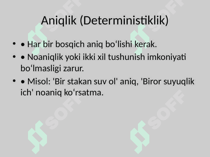 Algoritm tushunchasi va asosiy xususiyatlari 6
