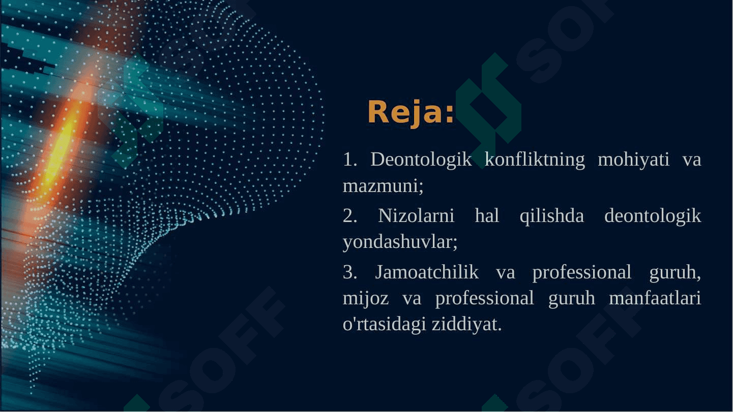 Ijtimoiy ishdagi deontologik konfliktlar. 2