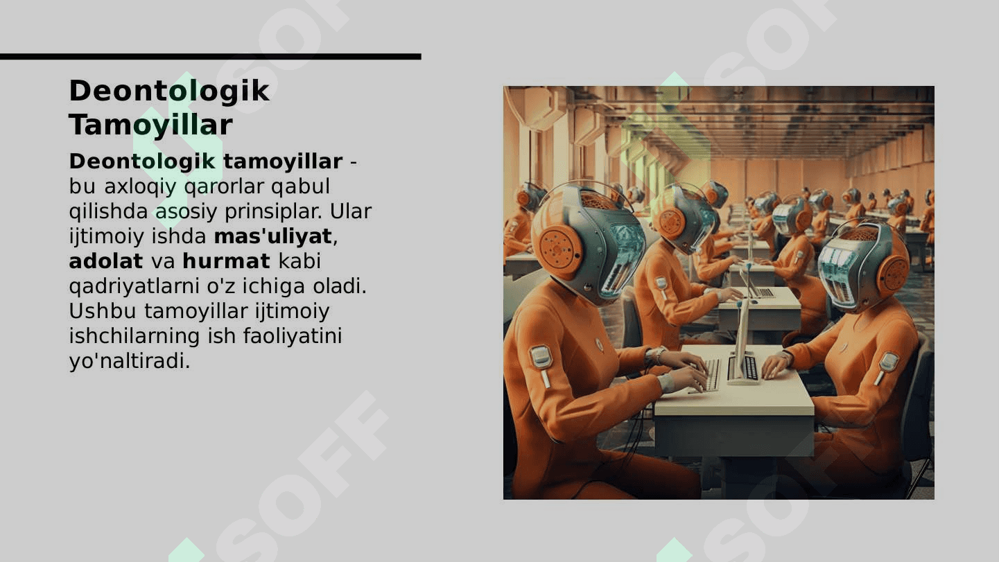 Ijtimoiy ishda Deontologik tamoyillar. 5