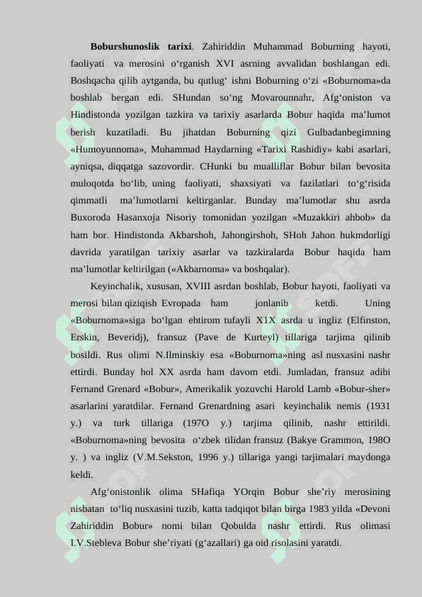Z. M. BOBURNING HAYOTI VA ADABIY MEROSI. 2