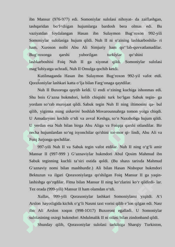 QORAXONIYLAR DAVRI ADABIYOTINING ASOSIY XUSUSIYATLARI. MAHMUD QOSHG’ARIY VA YUSUF XOS HOJIB HAYOTI VA IJODINING MANBALARI. 4