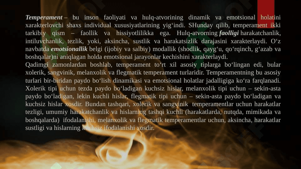 Temperament va xarakter psixologiyasi 2