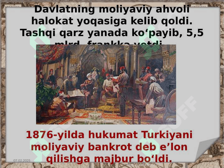 XIX asr oxiri - XX asr boshlarida Turkiya 4
