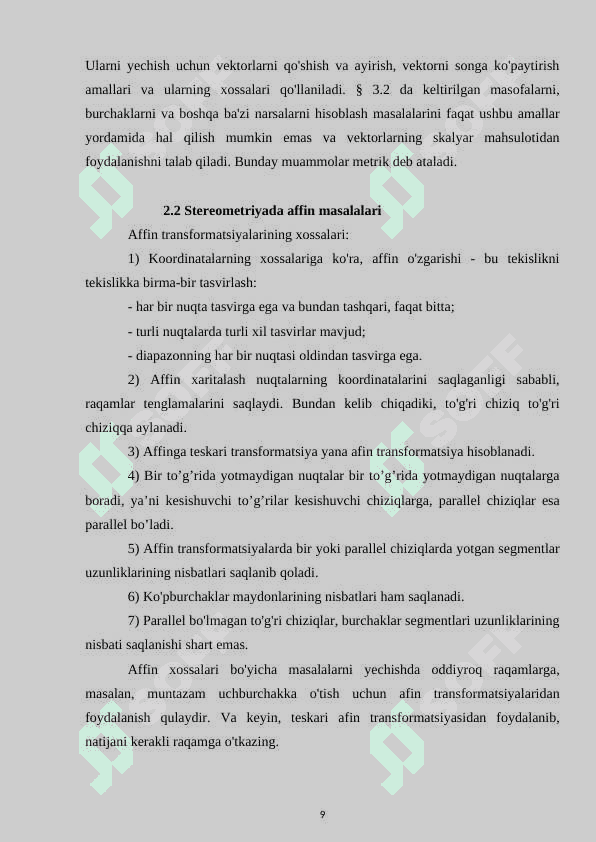 Stereometriyada vektorlar 8