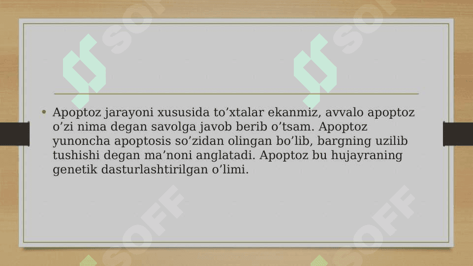 Apoptoz ppt 2