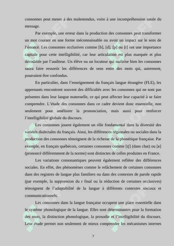 Les consonnes dans la langue francaise 7