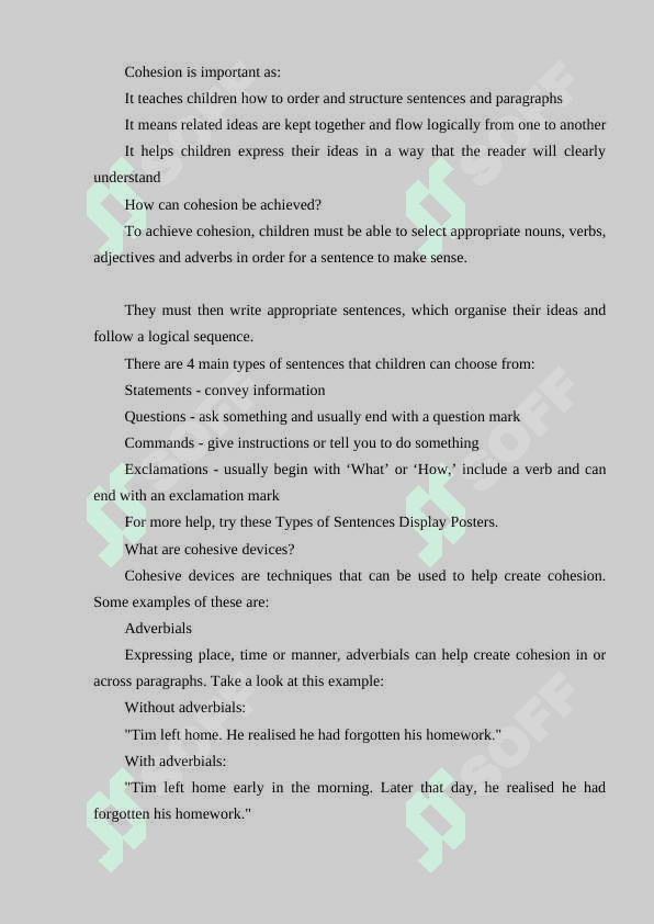 Structure a cohesion 2