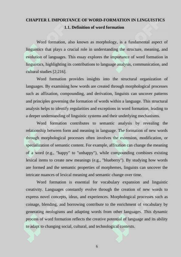 Shortening as a productive type of word-formation 6
