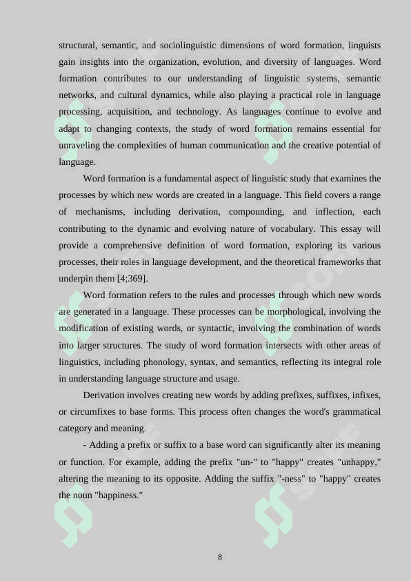 Shortening as a productive type of word-formation 8