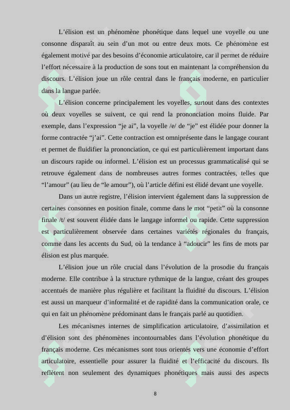Les changements phonétiques en français moderne 8