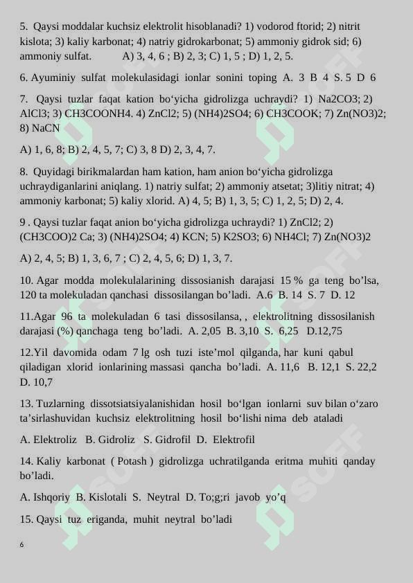 11-sinf kimyo fanidan nazorat ishlari daftari 2025 6