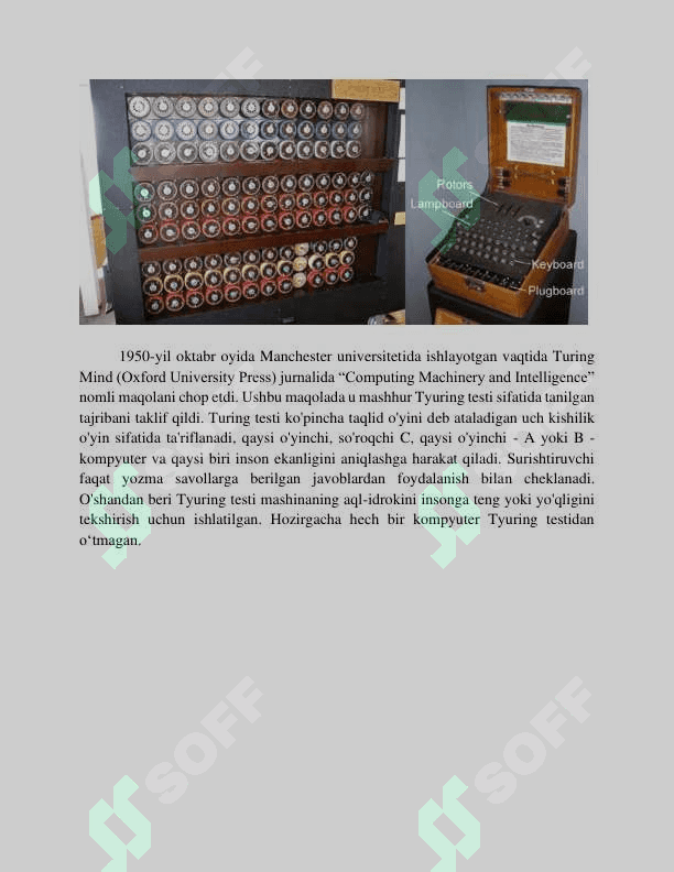 Zamonaviy Sun’iy intellekt tizimlari. 2