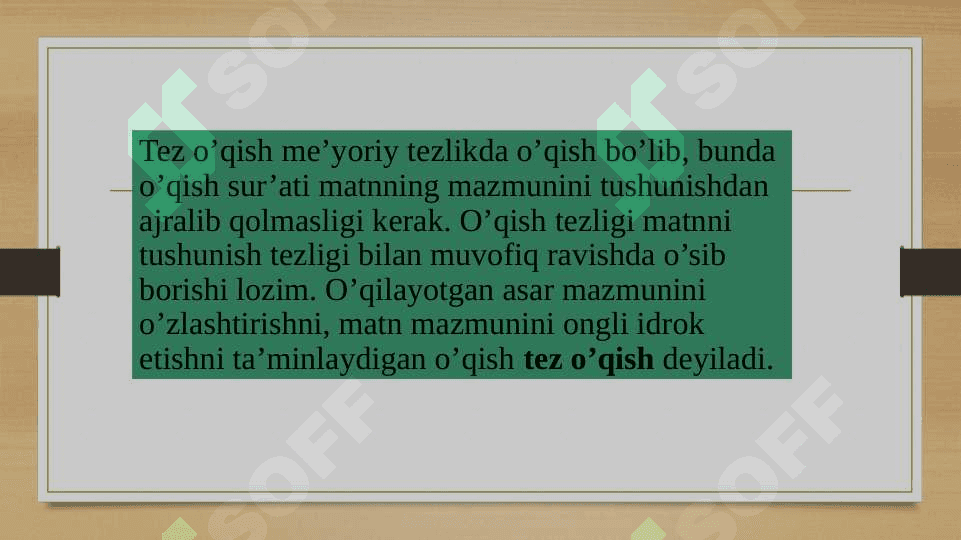Tez o‘qishga o‘rgatish usullari 3