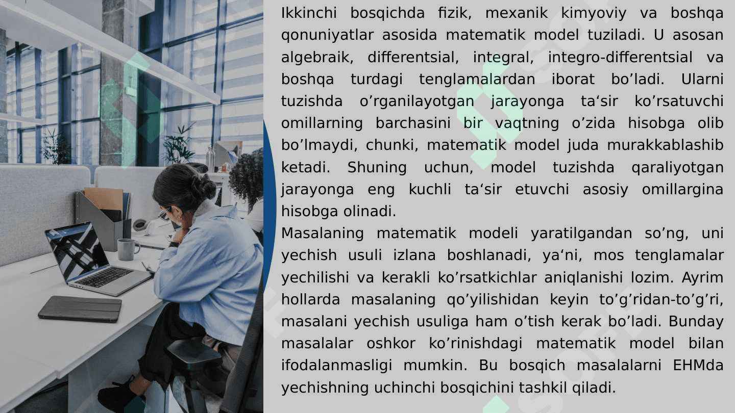 Kompyuterda masala yechishning asosiy bosqichlari. Algoritmlash va tibbiyotda masalalarni yechishda ob'ektga qaratilgan dasturlash tillari. Berilgan tibbiy biologik masalalarni yechishga qaratilgan dasturlash 7
