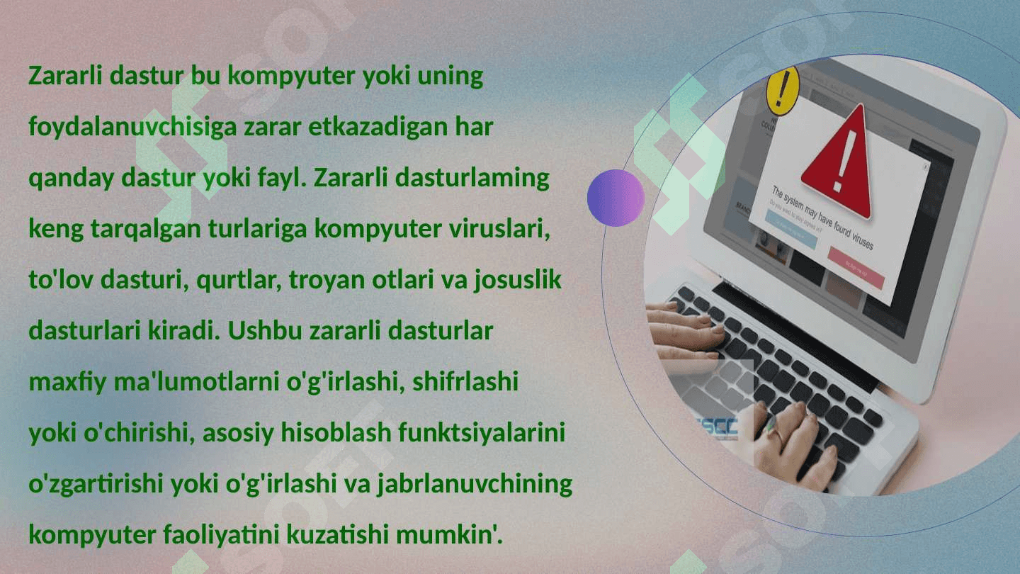 Zararkunanda dasturlar turlari 2