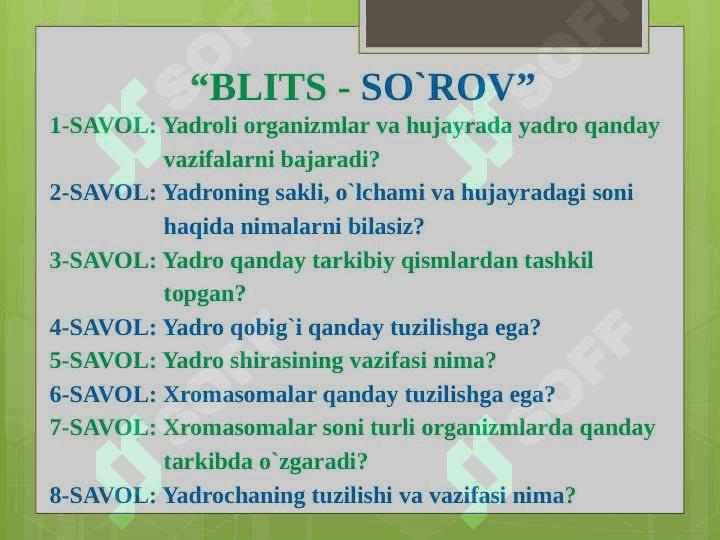 Prokariot va eukariot hujayralar 8