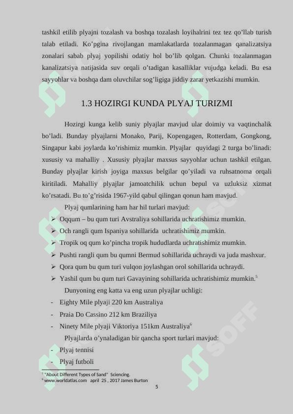 Plyaj turizmi (Braziliya misolida) 6
