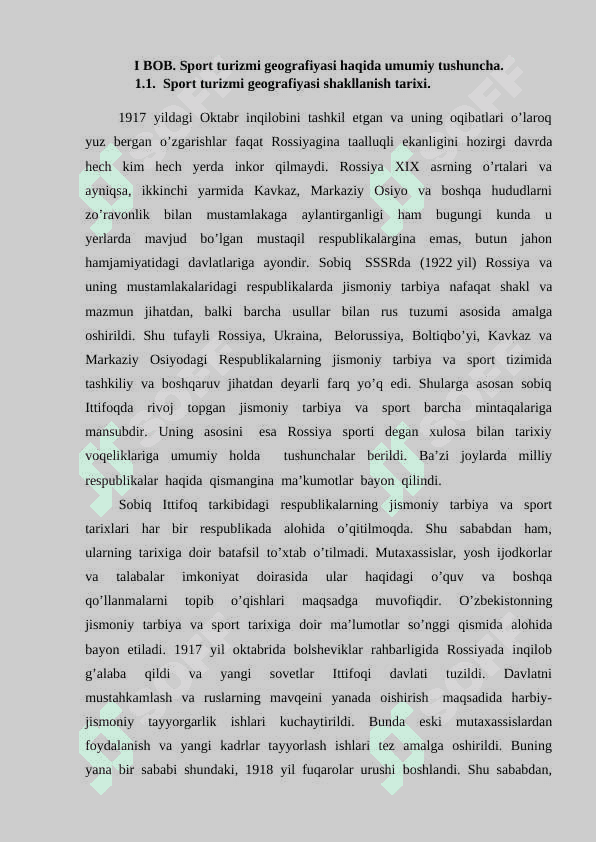 Sport turizmi geografiyasi. 5