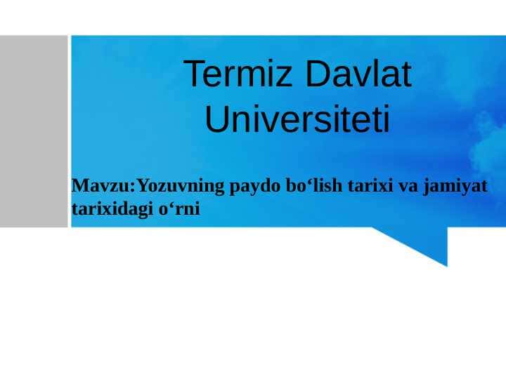 Yozuvning paydo boʻlish tarixi va jamiyat  tarixidagi oʻrni