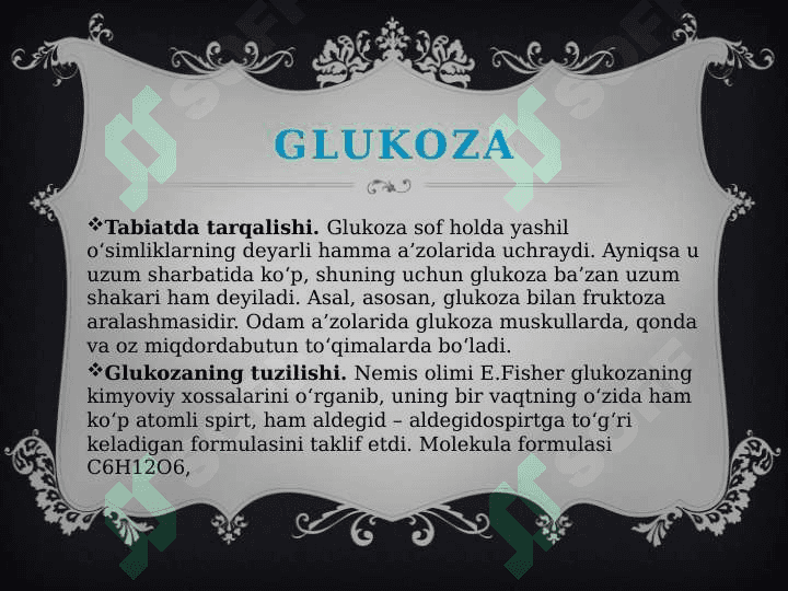 UGLEVODLAR 6