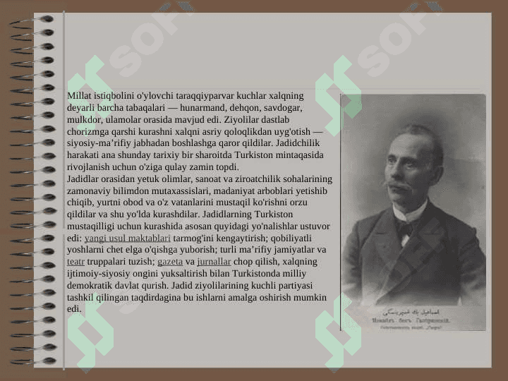 Turkistonda jadidchilik harakati Va ularning faoliyati 3
