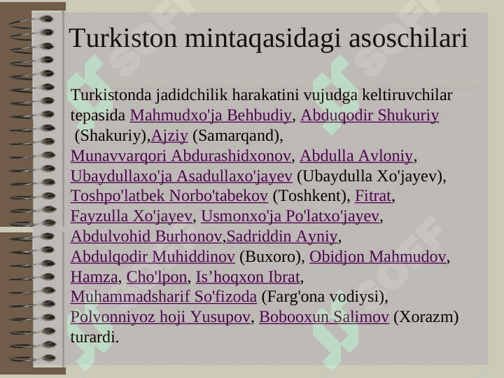 Turkistonda jadidchilik harakati Va ularning faoliyati 5