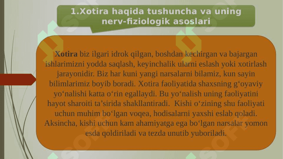 Umumiy psihalogiya maruza 3