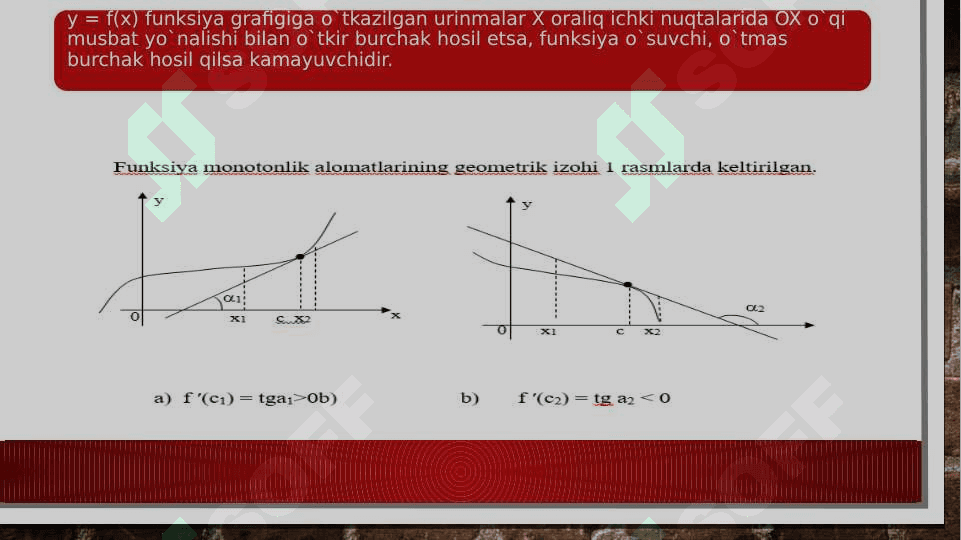 Hosila yordamida funksiyani tekshirish va grafigini yasash 4