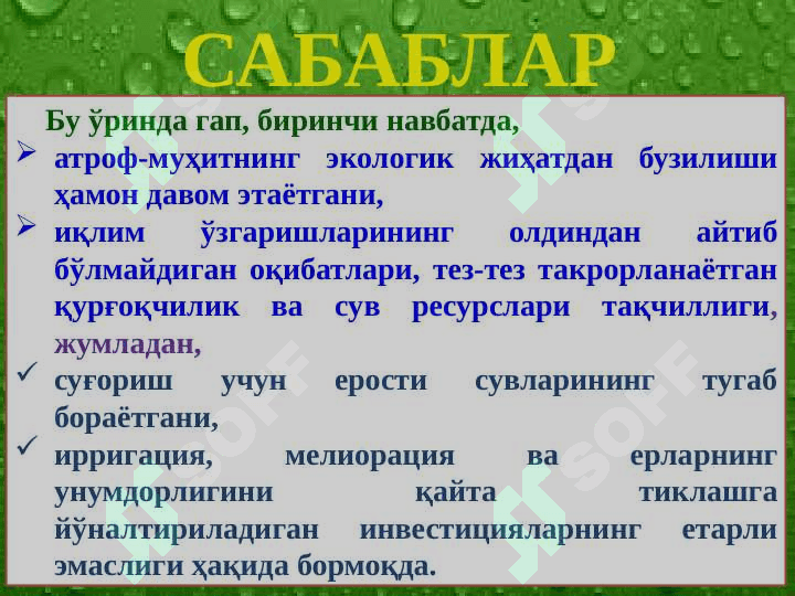 Yashil iqtisodiyot 7