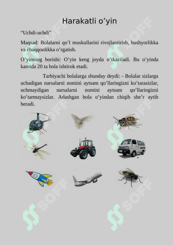 Harakatli o’yinlar metodi 3