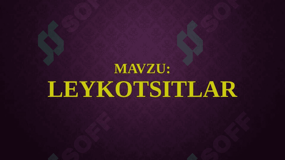 Leykotsitlar 5