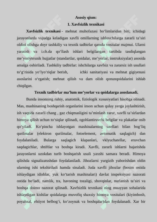Hisobot “ BAKAN TEX ” 5