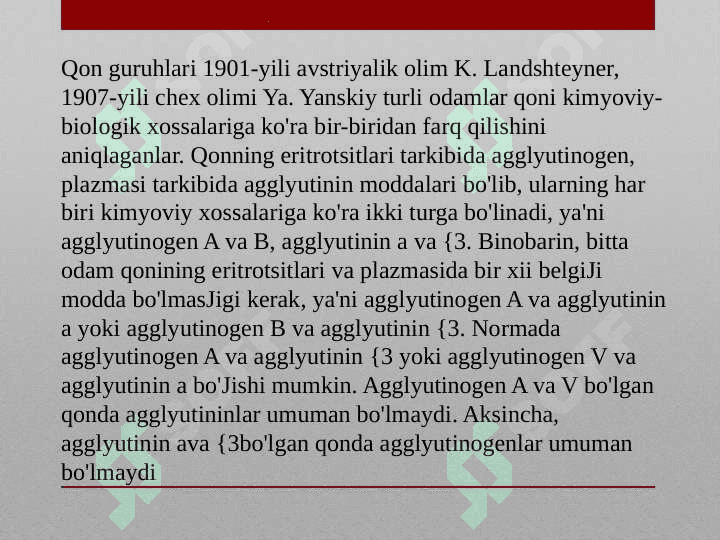 Qon biokimyosi 4