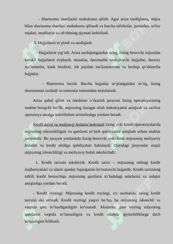 Banklarda lizing operatsiyalari tartibi 6