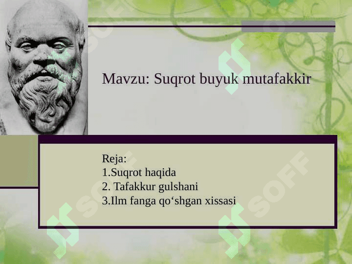 Suqrot buyuk mutafakkir 2