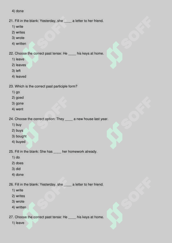 Ingliz tili test 4