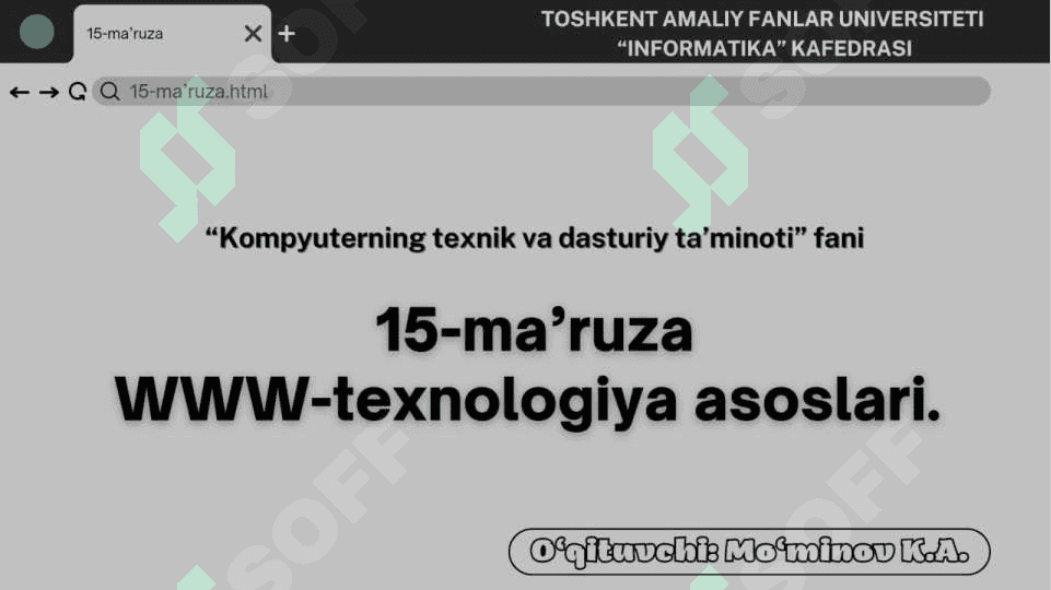 www-texnologiya asoslari 2
