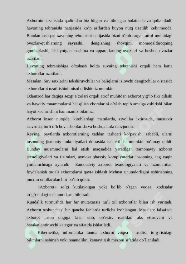 Axborot nima uning manbalari 5