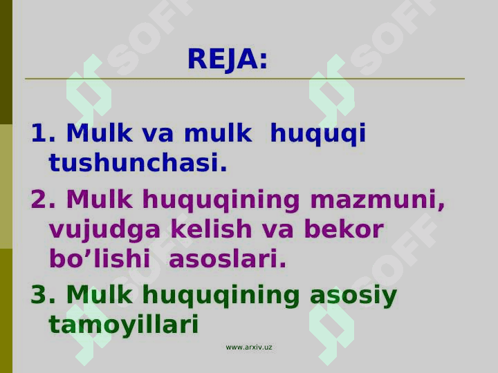 Mulk huquqi 2