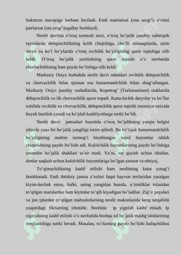 Neolit davri yodgorliklari 4
