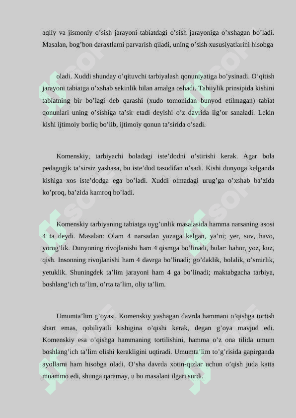 YA.A.Komenskiyning pedagogik goyalari 6