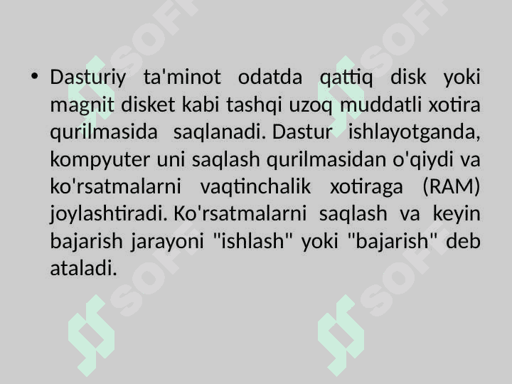 Axborot komplekslarining dasturiy ta’minoti 6