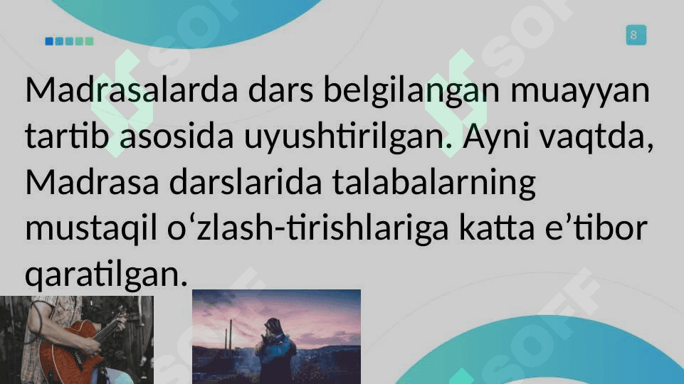 Dars taʼlimini tashkil etishning asosiy shakli 8