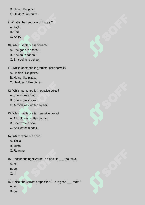 Ingliz tili test 2