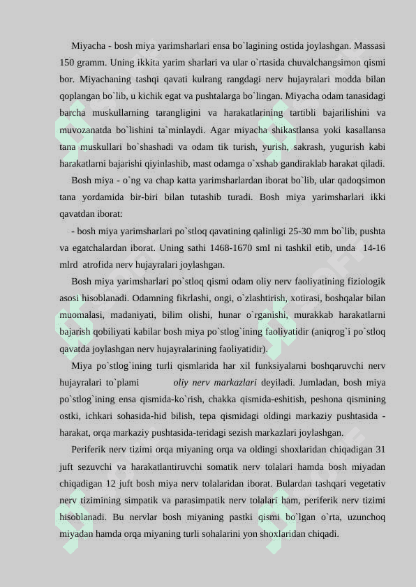 Nerv sitemasining tuzilishi 6