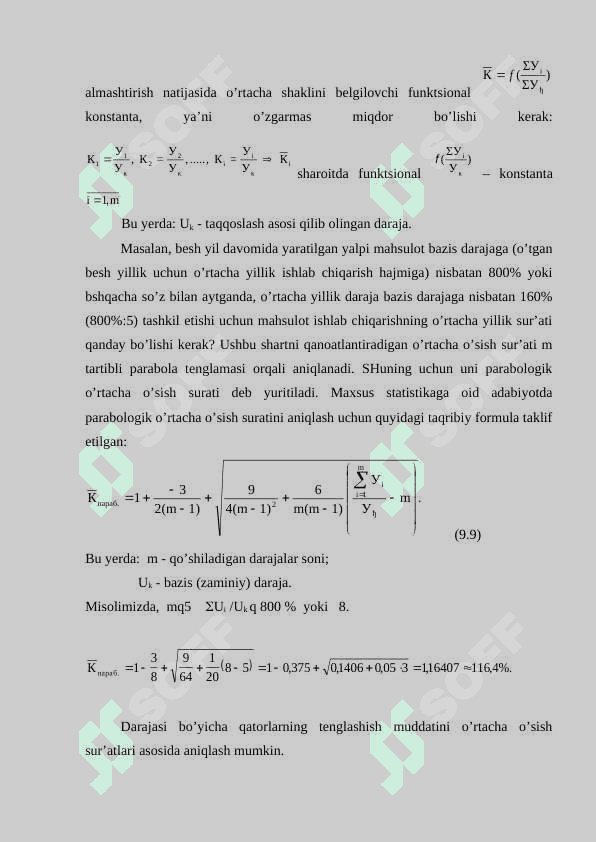 Dinamikani statistik o’rganish 8